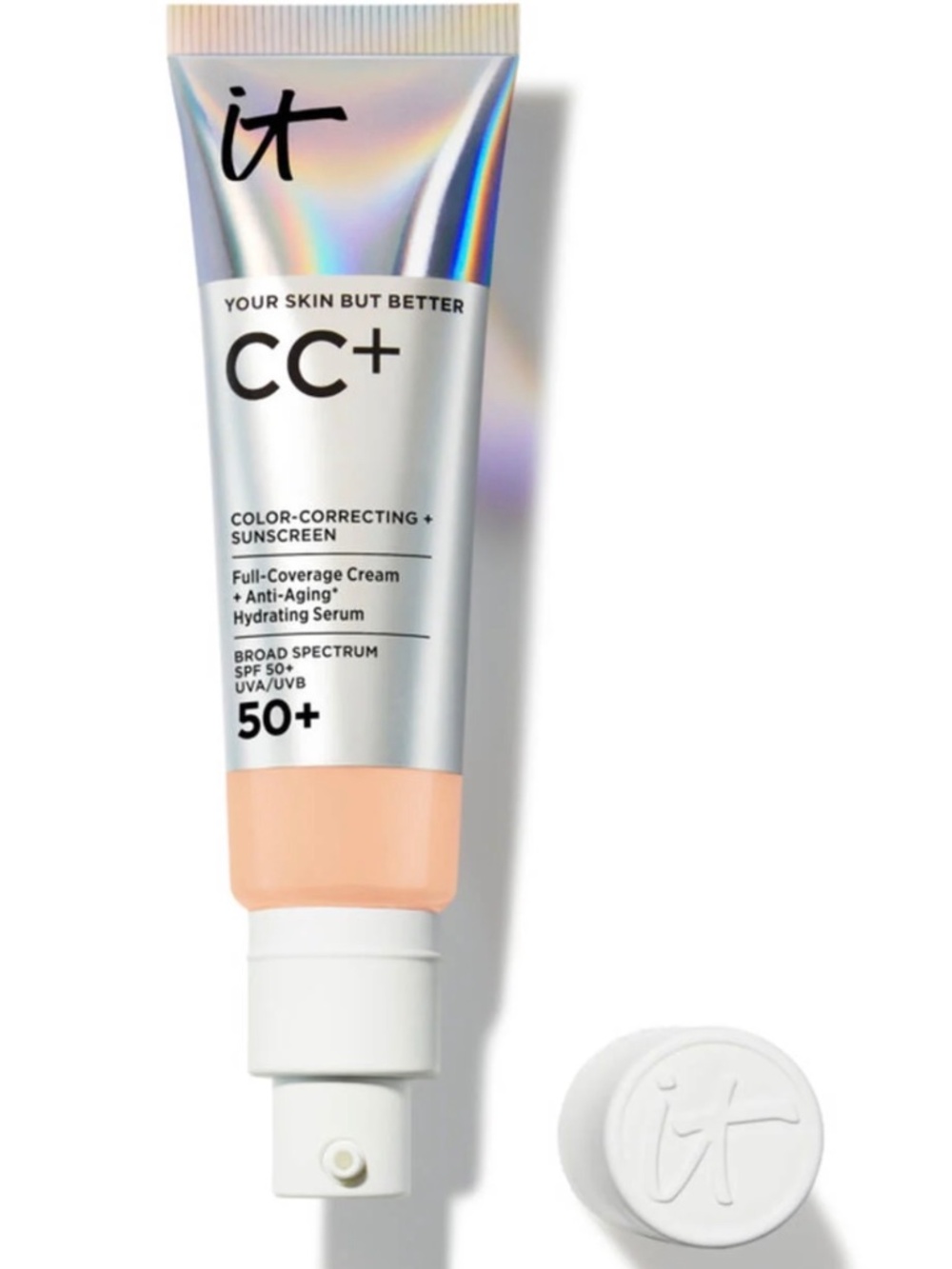 it Cosmetics CC+ CREAM FULL-COVERAGE FOUNDATION WITH SPF 50 Light Medium